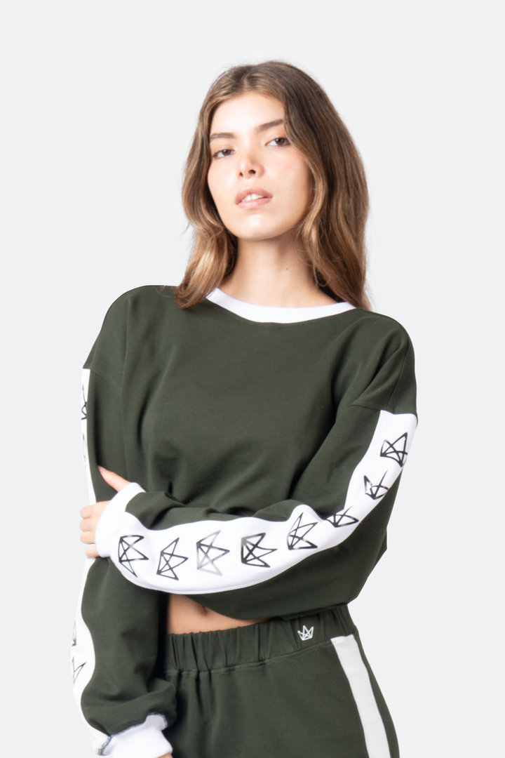 Royal Rulebreaker Cropped Crewneck