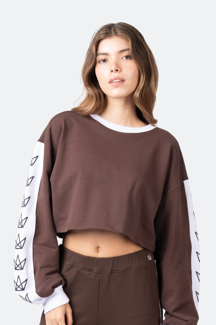 Royal Rulebreaker Cropped Crewneck