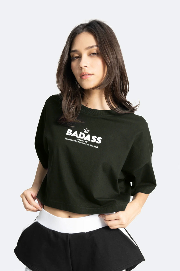 True Baddie Cropped Tee