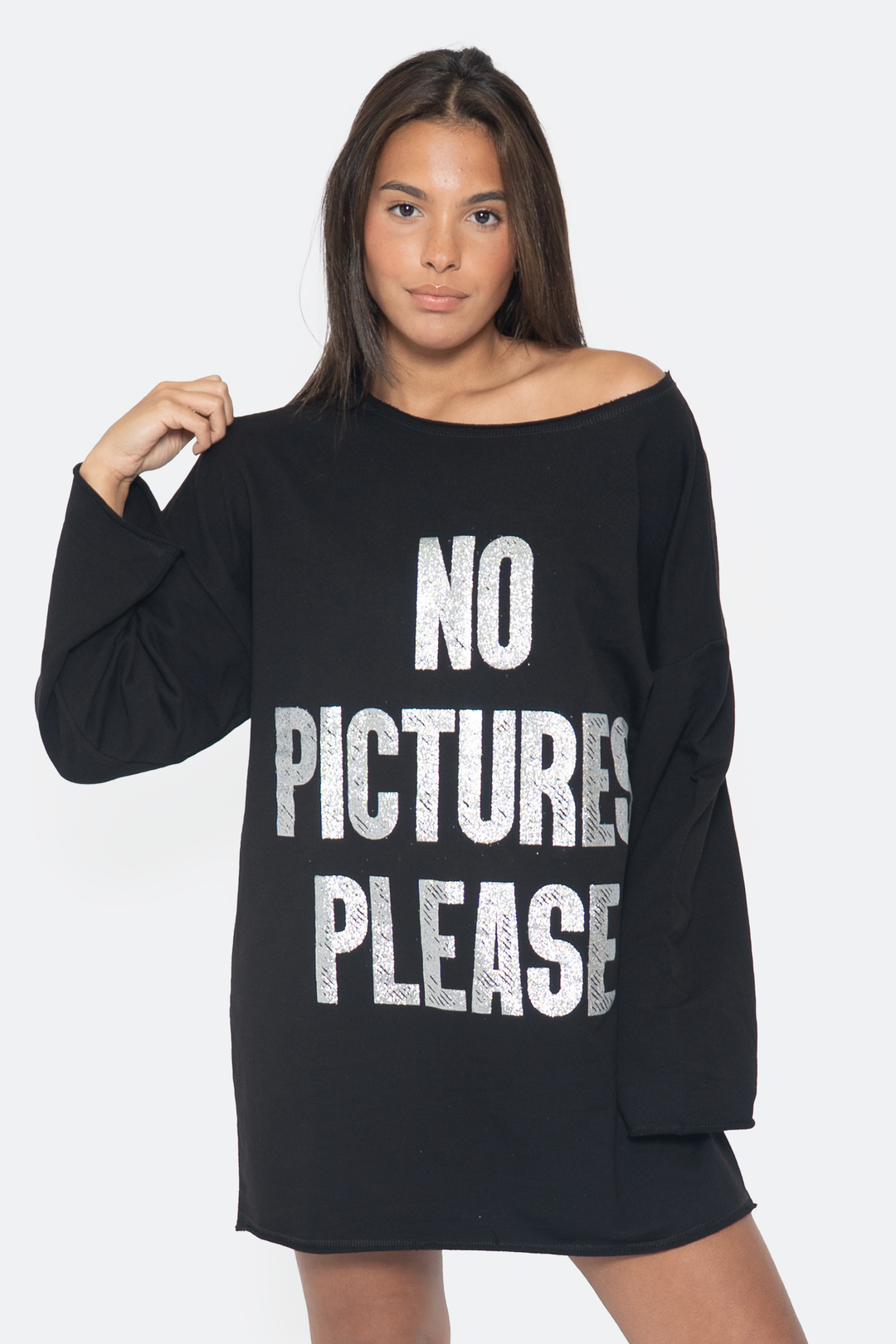 No Pictures Please Oversized Pullover - NYFW Exclusive