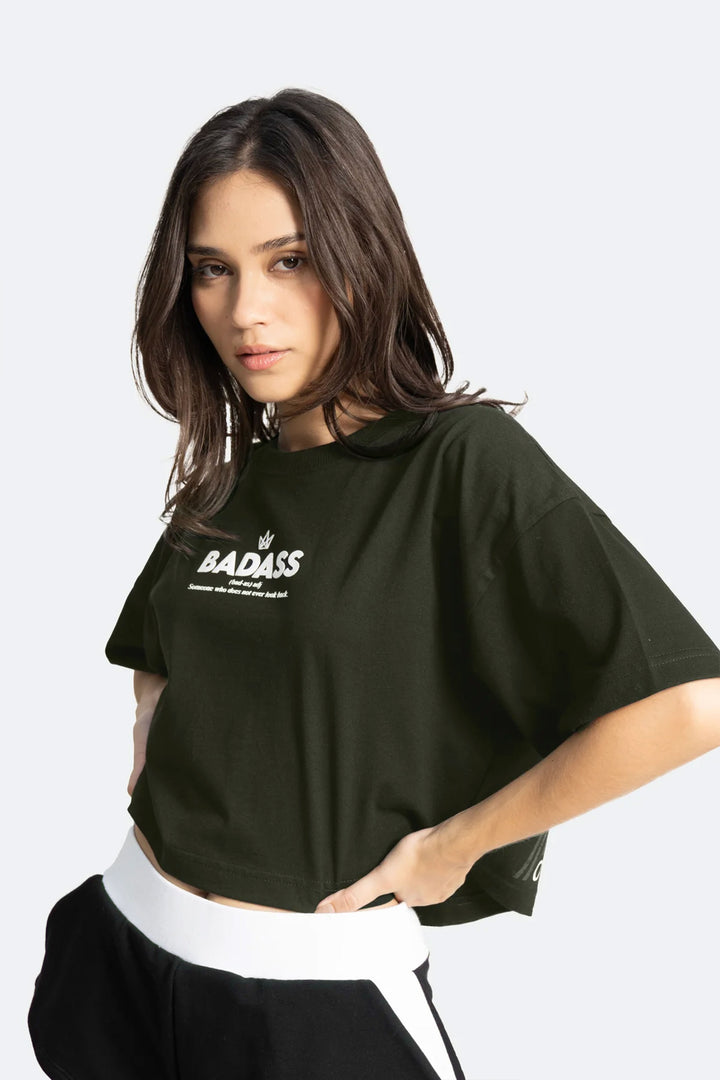 True Baddie Cropped Tee
