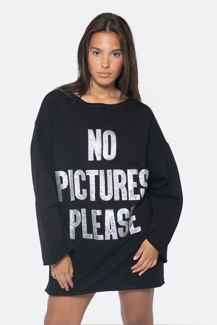 No Pictures Please Oversized Pullover - NYFW Exclusive