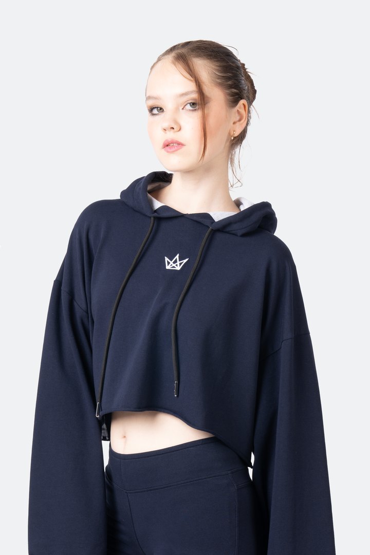 Effortless Cropped Hoodie