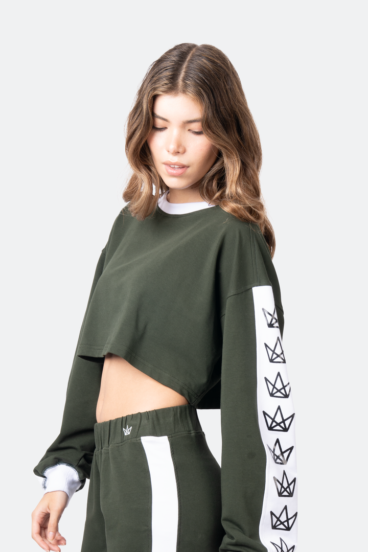 Royal Rulebreaker Cropped Crewneck