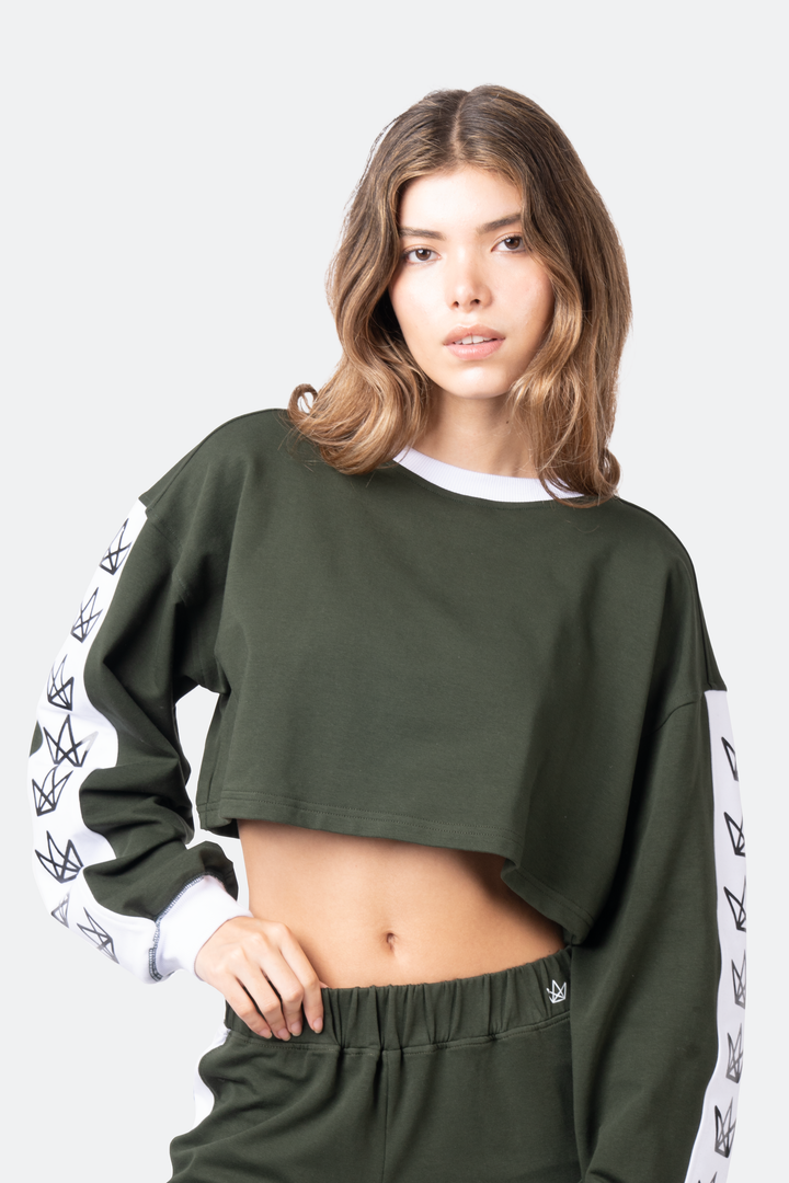 Royal Rulebreaker Cropped Crewneck