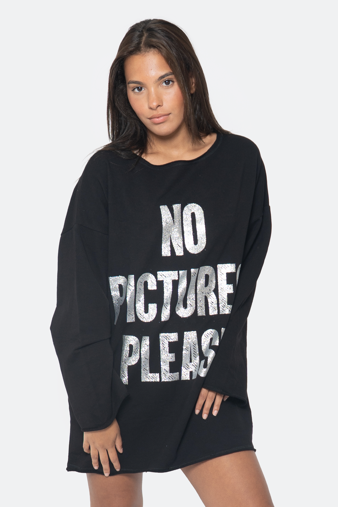 No Pictures Please Oversized Pullover - NYFW Exclusive