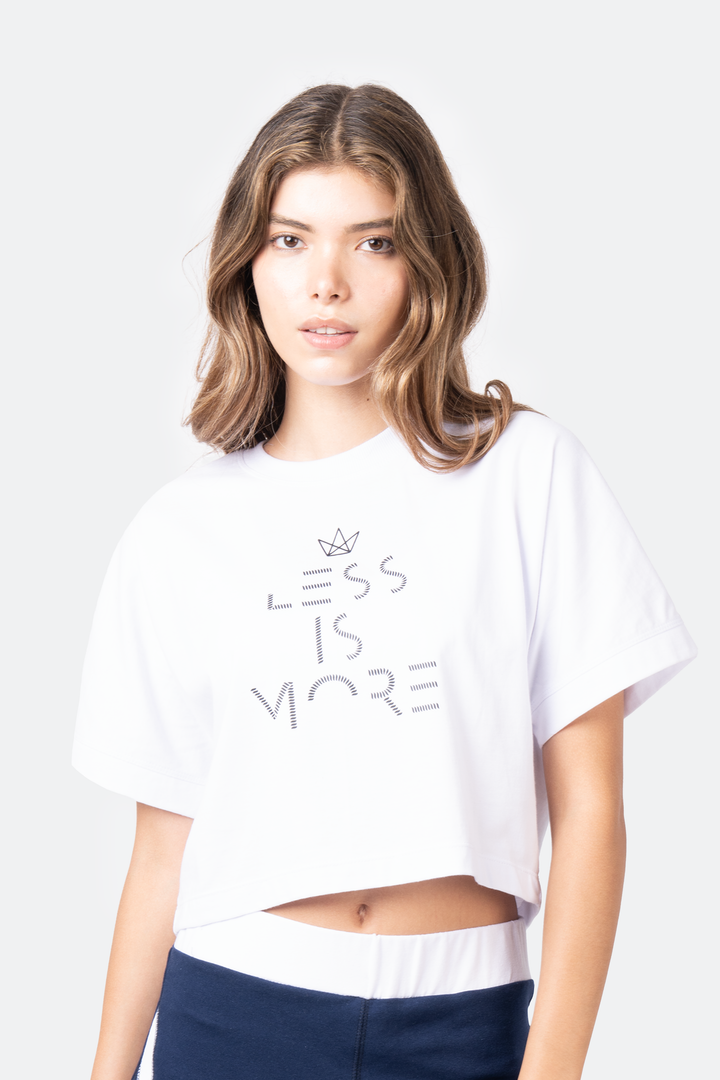 Subtle Confidence Cropped Tee