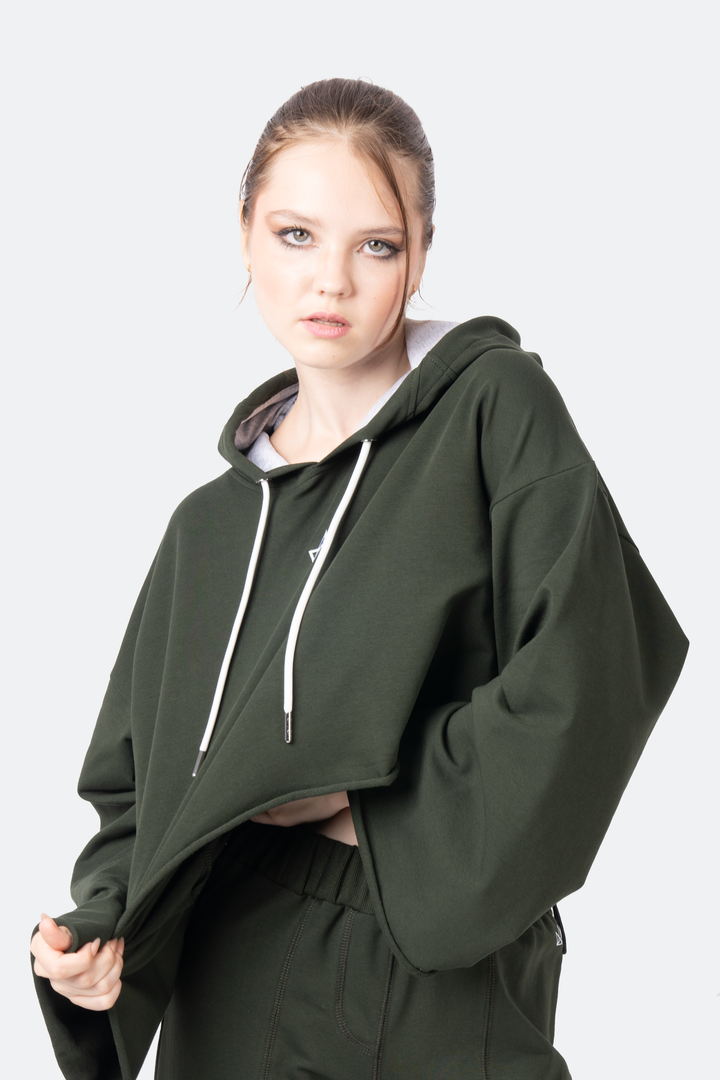 Effortless Cropped Hoodie