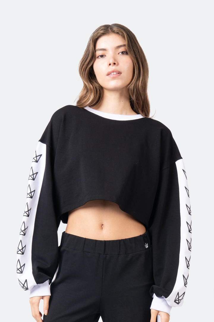 Royal Rulebreaker Cropped Crewneck