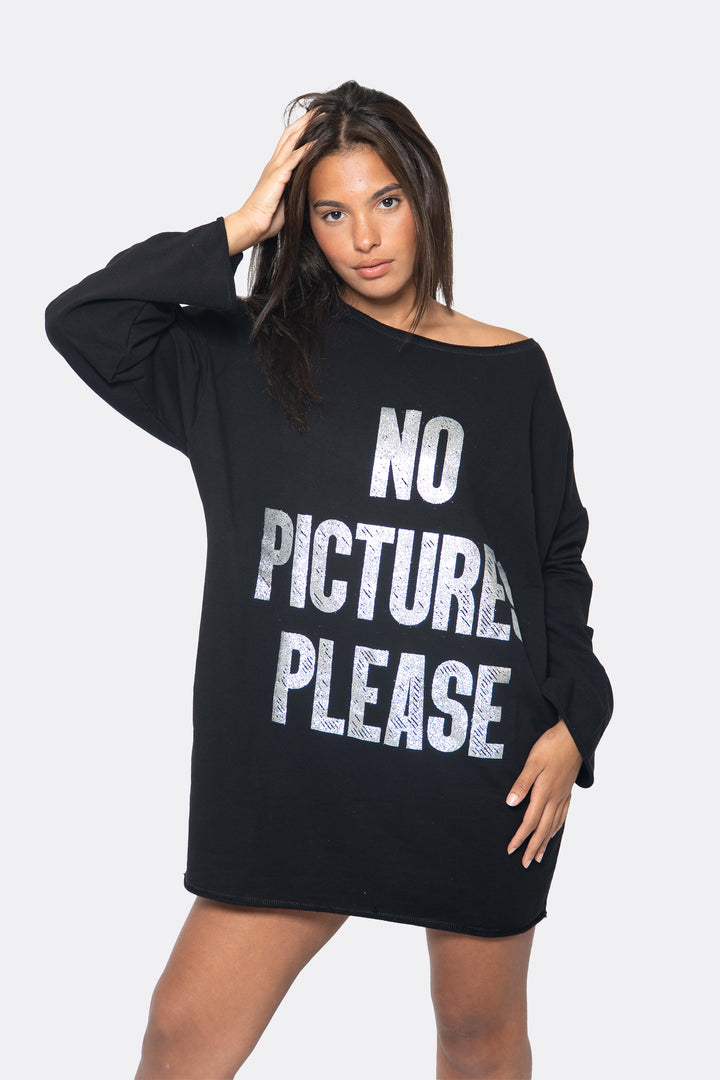No Pictures Please Oversized Pullover - NYFW Exclusive