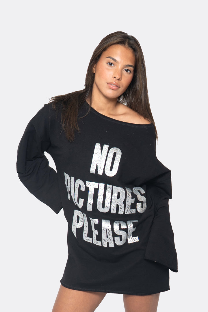No Pictures Please Oversized Pullover - NYFW Exclusive