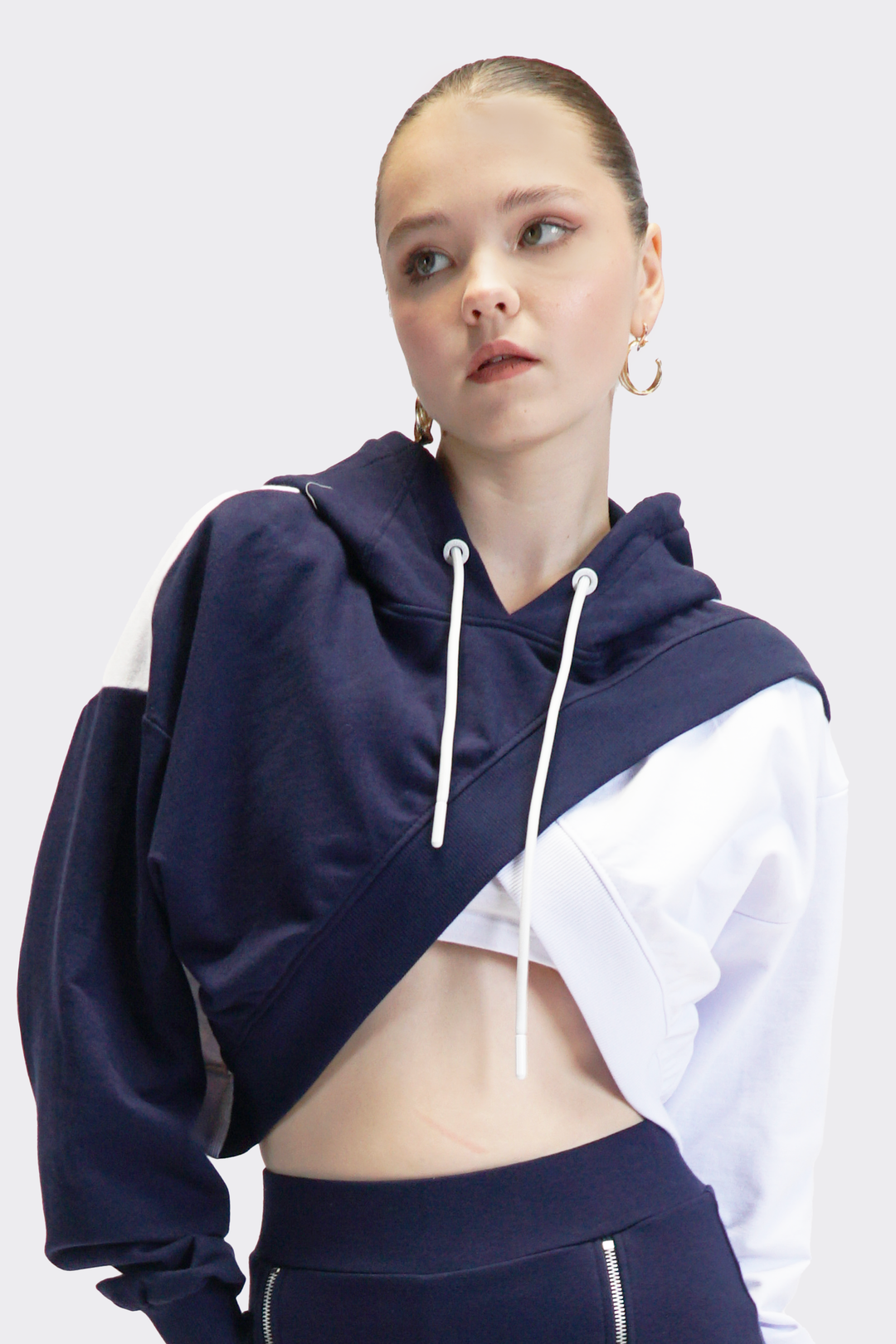 Cop Hoodie with Adjustable Ties