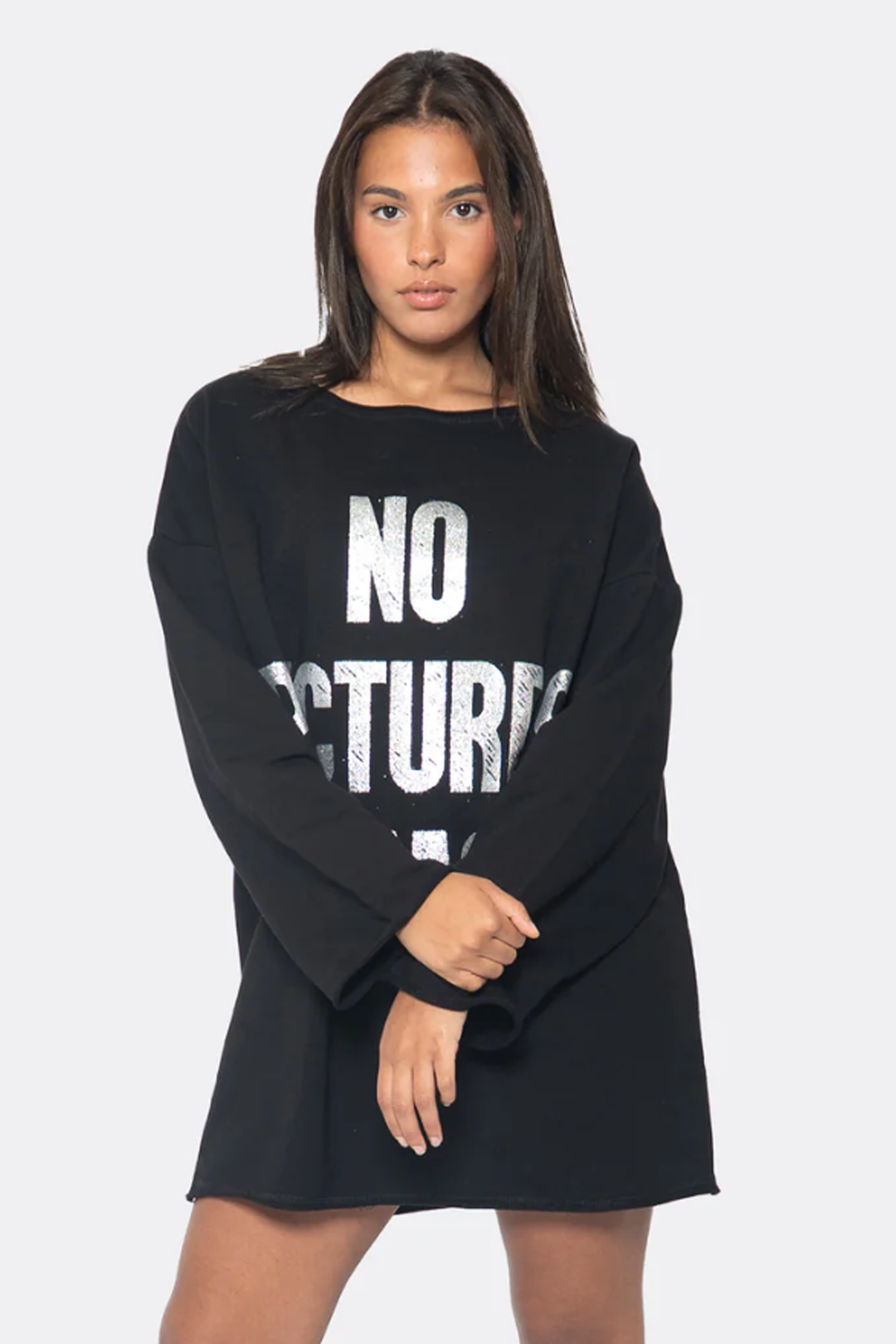 No Pictures Please Oversized Pullover - NYFW Exclusive