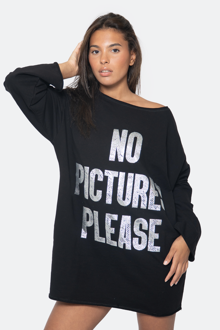 No Pictures Please Oversized Pullover - NYFW Exclusive