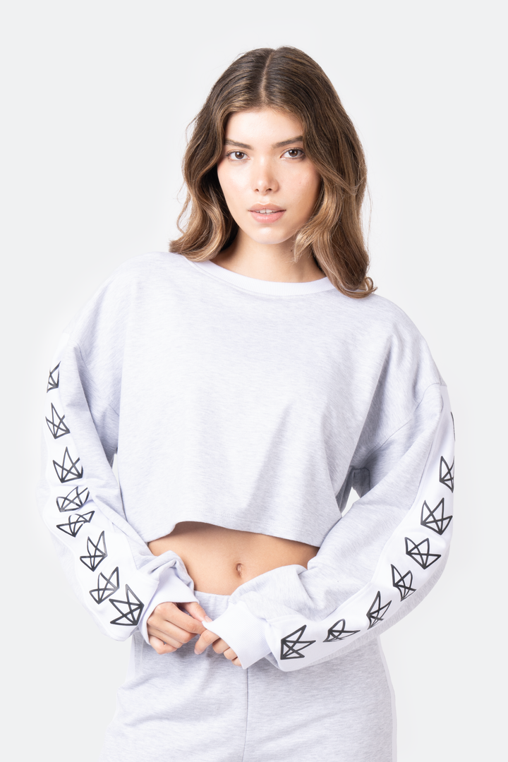 Royal Rulebreaker Cropped Crewneck