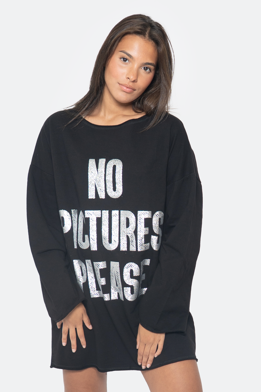 No Pictures Please Oversized Pullover - NYFW Exclusive